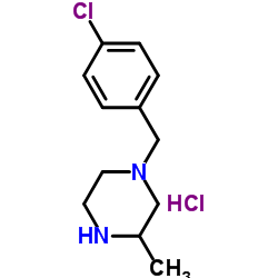 1-(4-Chlorobenzyl)-3-methylpiperazine hydrochloride (1:1)结构式