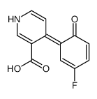 4-(3-fluoro-6-oxocyclohexa-2,4-dien-1-ylidene)-1H-pyridine-3-carboxylic acid Structure