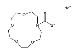 sodium (aza-15-crown-5) dithiocarbamate Structure