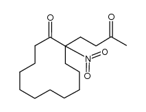 (+/-)-4-(1-nitro-2-oxocyclododecyl)butan-2-one结构式