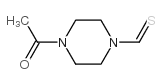 1-Piperazinecarbothioaldehyde,4-acetyl-(9CI) Structure