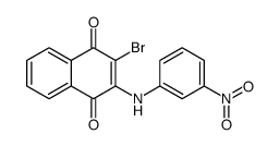 2-bromo-3-(3-nitroanilino)naphthalene-1,4-dione Structure