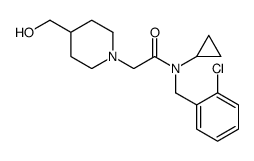 N-(2-Chloro-benzyl)-N-cyclopropyl-2-(4-hydroxyMethyl-piperidin-1-yl)-acetamide structure