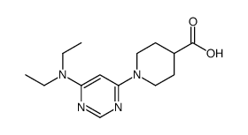 1-(6-Diethylamino-pyrimidin-4-yl)-piperidine-4-carboxylic acid Structure