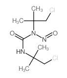 1,3-bis(1-chloro-2-methyl-propan-2-yl)-1-nitroso-urea结构式