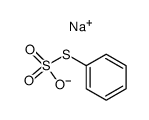 thiosulfuric acid S-phenyl ester, sodium-salt structure