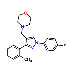 4-{[1-(4-Fluorophenyl)-3-(2-methylphenyl)-1H-pyrazol-4-yl]methyl}morpholine Structure