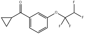 3-(1,1,2,2-Tetrafluoroethoxy)phenyl cyclopropyl ketone Structure