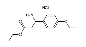 ethyl 3-amino-3-(4-ethoxyphenyl)propanoate-HCl结构式