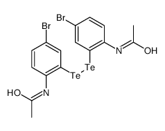 N-[2-[(2-acetamido-5-bromophenyl)ditellanyl]-4-bromophenyl]acetamide结构式