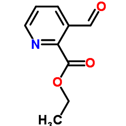 3-醛基吡啶-2-羧酸乙酯结构式