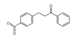 1-phenyl-3-(p-nitrophenyl)-1-propanone结构式