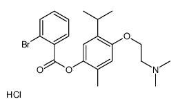 [4-[2-(dimethylamino)ethoxy]-2-methyl-5-propan-2-ylphenyl] 2-bromobenzoate,hydrochloride Structure