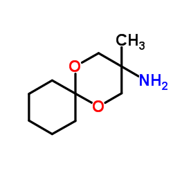 (3-甲基-1,5-二氧杂螺[5.5]十一-3-基)胺结构式