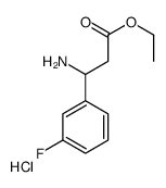 3-氨基-3-(3-氟苯基)-丙酸乙酯盐酸盐结构式