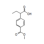 2-[4-(Methoxycarbonyl)phenyl]butanoic Acid Structure