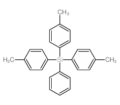 Silane,tris(4-methylphenyl)phenyl- (9CI)结构式