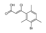 3-(3-bromo-2,4,6-trimethylphenyl)-3-chloroprop-2-enoic acid Structure