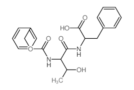 2-[(3-hydroxy-2-phenylmethoxycarbonylamino-butanoyl)amino]-3-phenyl-propanoic acid structure