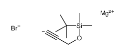 magnesium,tert-butyl-dimethyl-prop-2-ynoxysilane,bromide Structure