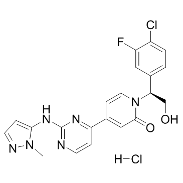 Ravoxertinib hydrochloride structure