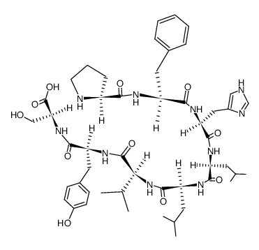 Pro-Phe-His-Leu-Leu-Val-Tyr-Ser结构式