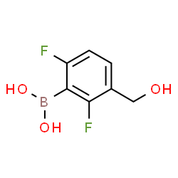 2,6-Difluoro-3-hydroxymethylphenylboronic acid structure