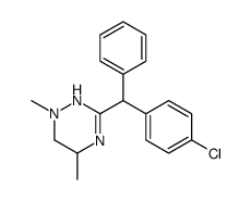 1,4,5,6-Tetrahydro-3-(p-chlorodiphenylmethyl)-1,5-dimethyl-as-triazine结构式