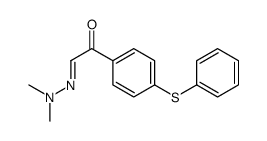 p-(Phenylthio)-α-(dimethylhydrazono)acetophenone structure