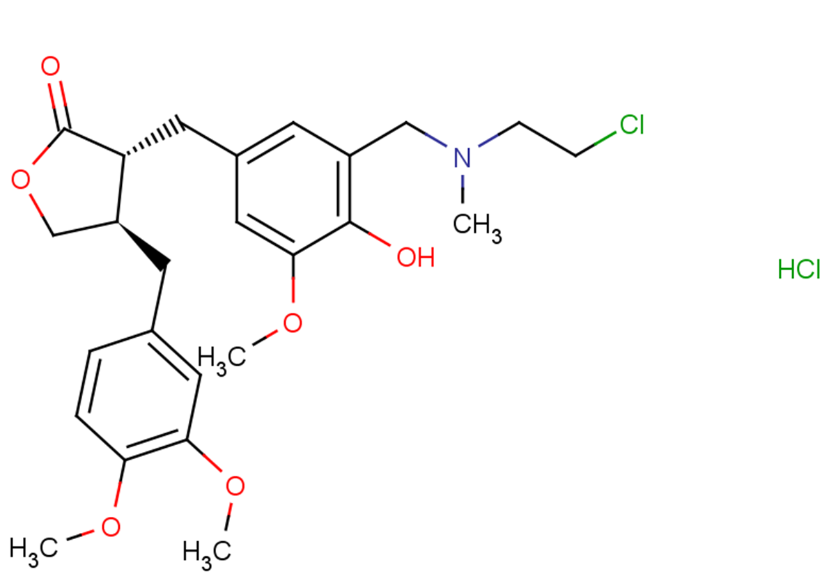 Arctigenin mustard Structure