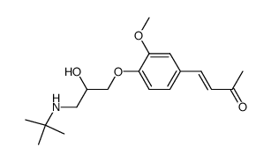 1-{[4-(3-oxo-1-butenyl)-2-methoxy]phenoxy}-3-(tert-butylamino)propan-2-ol Structure