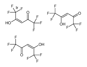 (E)-1,1,1,5,5,5-hexafluoro-4-hydroxypent-3-en-2-one,iridium Structure