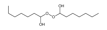 1-(1-hydroxyheptylperoxy)heptan-1-ol结构式