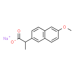 sodium (+)-6-methoxy-2-naphthylpropionate Structure