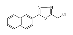 2-氯甲基-5-(2-萘)-1,3,4-噁二唑结构式