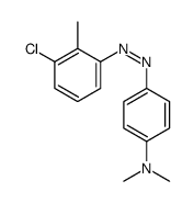 4-[(3-chloro-2-methylphenyl)diazenyl]-N,N-dimethylaniline结构式