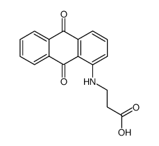 N-(9,10-dioxo-9,10-dihydro-[1]anthryl)-β-alanine结构式