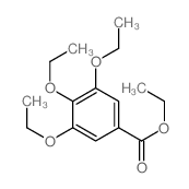 Benzoic acid,3,4,5-triethoxy-, ethyl ester structure