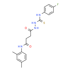 N-(2,4-dimethylphenyl)-4-(2-{[(4-fluorophenyl)amino]carbonothioyl}hydrazino)-4-oxobutanamide picture