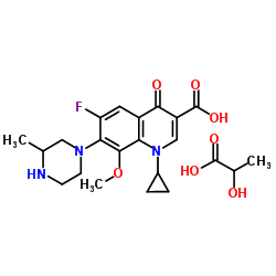 GATIFLOXACIN LACTATE Structure