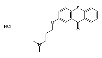 2-[3-(dimethylamino)propoxy]thioxanthen-9-one,hydrochloride结构式