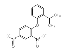 Benzene,1-[2-(1-methylethyl)phenoxy]-2,4-dinitro- Structure