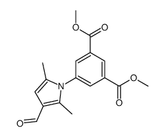 dimethyl 5-(3-formyl-2,5-dimethylpyrrol-1-yl)benzene-1,3-dicarboxylate Structure