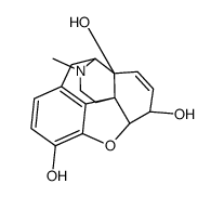 17-Methyl-4,5α-epoxy-7,8-didehydromorphinan-3,6α,14-triol Structure
