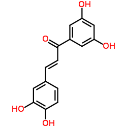 (2E)-3-(3,4-Dihydroxyphenyl)-1-(3,5-dihydroxyphenyl)-2-propen-1-one Structure