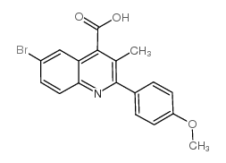 6-bromo-2-(4-methoxyphenyl)-3-methylquinoline-4-carboxylic acid picture