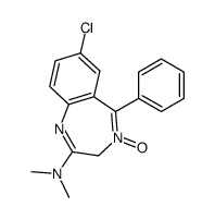 7-Chloro-2-(dimethylamino)-5-phenyl-3H-1,4-benzodiazepine 4-oxide结构式