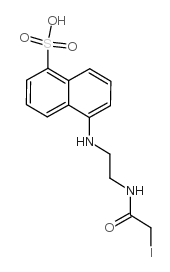 N-碘乙酰-N'-(5-磺基-1-萘)乙二胺结构式