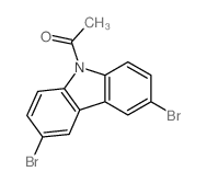 1-(3,6-dibromocarbazol-9-yl)ethanone structure