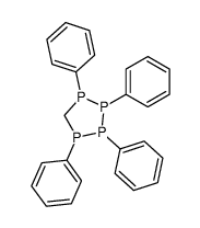 1,2,3,4-tetraphenylcyclo-5-carba-1,2,3,4-tetraphosphine Structure